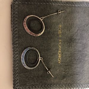 Toby Pomeroy silver double hoop